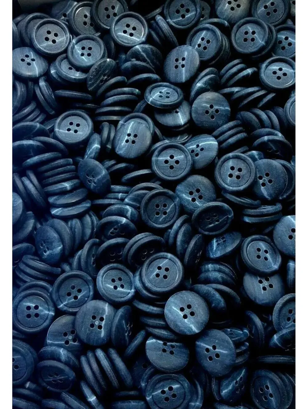 Twilight Blue Buttons, 4 Hole Sewing/Crafts Buttons - 24 Pieces (019)